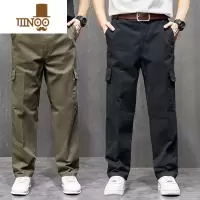 YANXU夏季加固工作裤男耐磨宽松工地劳保工装裤电焊工作服裤子