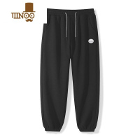 YANXU裤子男款夏季薄款华夫格潮流休闲百搭长裤大码宽松束脚运动卫裤子