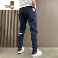 YANXU男士精梳棉休闲裤2023秋季新款潮牌百搭弹力修身显瘦小脚运动裤子