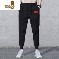 YANXU休闲裤男士宽松束脚百搭夏季薄款透气运动裤韩版潮流长裤子小脚修身2022新款潮牌哈伦裤大码无磁工作耐磨收口松紧腰