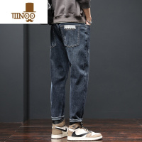 YANXU款牛仔裤男士潮牌弹力休闲长裤子男2023夏季薄款宽松直筒秋季