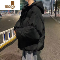 YANXU港风小众棉衣男宽松面包服冬季加绒加厚情侣棉服学生百搭棉袄外套