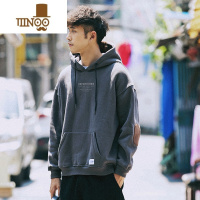 YANXUcoolramon加绒男士韩版宽松上衣连帽港风工装情侣卫衣外套潮