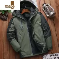 YANXU2023新款防风防水棉衣男加绒加厚冬季棉服冲锋衣外套防寒工装棉袄
