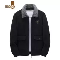 YANXU灯芯绒外套男士时尚工装翻领夹克潮牌加绒加厚羔绒上衣服