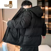 YANXU棉衣男士外套冬季加绒加厚保暖潮牌袄子冬装男装连帽短款羽绒棉服