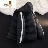 YANXU冬季羽绒棉服外套男痞风宽松保暖学生面包服连帽棉袄休闲棉衣