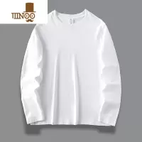 YANXU270g2023秋季新款白色打底衫男长袖t恤冬款纯色卫衣