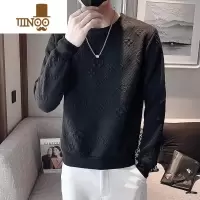 YANXU男士卫衣长袖男韩版修身纯色潮流休闲百搭套头打底衫上衣男