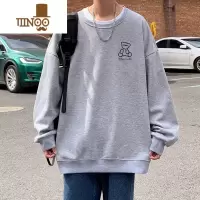 YANXU圆领卫衣男士新款ins潮牌长袖t恤上衣服宽松休闲情侣装