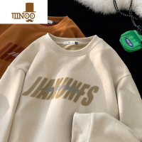 YANXU情侣卫衣男学生美式2023新款潮牌港风青少年宽松连帽外套