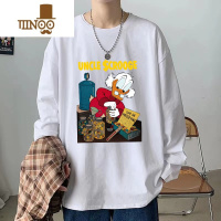 YANXU长袖t恤男新款港风ins休闲百搭体恤韩版内搭帅气宽松上衣