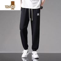 YANXU[三折专区]男士运动裤宽松休闲长裤子2023新款夏季束脚卫裤