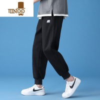 YANXU男士卫裤夏季新款宽松运动九分裤子男款潮牌休闲束脚直筒长裤