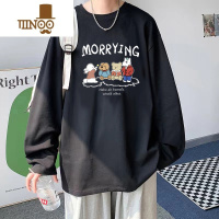 YANXU秋季2023新款时尚百搭休闲长袖t恤男宽松韩版内搭显瘦上衣ins