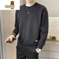 YANXU卫衣男新款韩版潮流圆领百搭休闲时尚简约长袖T恤帅气上衣