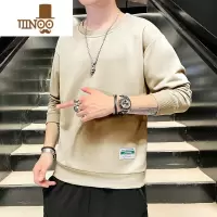YANXU卫衣男潮流圆领宽松长袖t恤外套新款青少年运动休闲打底衫T