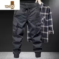 YANXU耐磨耐脏工装裤男士宽松大码束脚户外运动工作服休闲长裤