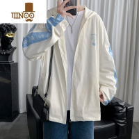 YANXU薄款冰丝连帽防晒衣男士2023夏季新款潮牌透气户外防晒服