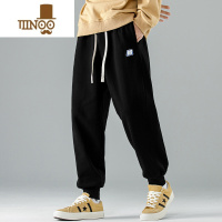 YANXU裤子男士夏季薄款2023年新款宽松休闲长裤工装男生九分运动裤卫裤