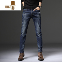 YANXU2023夏季薄款男士牛仔裤潮牌复古弹力修身美式宽松休闲长裤子