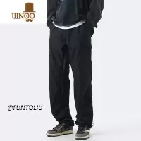 YANXU机能冲锋裤子男美式夏季宽松工装休闲长裤日系户外速干直筒运动裤