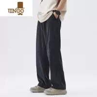 YANXUWOODSOON男士休闲裤夏季宽松垂感户外运动长裤潮牌百搭男生直筒裤