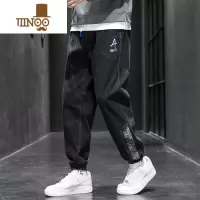 YANXU潮牌宽松牛仔裤男胖子加肥加大休闲大码2023男生百搭长裤子