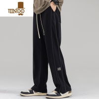 YANXU美式高街垂坠感休闲卫裤男士宽松潮牌百搭阔腿运动裤秋季