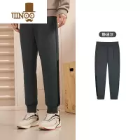 YANXU361运动裤2023秋季新款男束脚针织卫裤宽松直筒休闲长裤男裤裤子