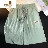 YANXU冰丝短裤男夏季透气五分裤子青春时尚潮牌微弹宽松男生运动休闲裤