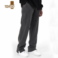 YANXU第76人类 潮牌拼接直筒阔腿高街长裤子运动休闲裤ins男女卫裤