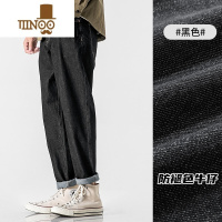 YANXUWOODSOON男士牛仔裤夏季韩版宽松直筒长裤青少年复古潮流百搭裤子