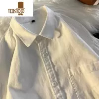 YANXU长袖衬衫男2023新款痞帅感内搭外穿休闲衬衣外套