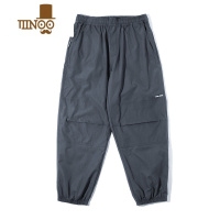 YANXU 日系速干机能休闲束脚裤男士夏季绿色工装裤运动宽松长裤