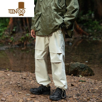 YANXU新地球!秋季潮牌情侣冲锋裤宽松男士户外休闲裤骑行裤