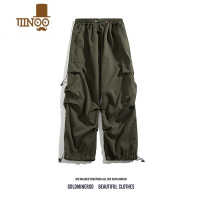 YANXU日系cityboy机能工装裤男潮高街嘻哈痞帅宽松百搭休闲直筒运动裤