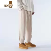 YANXU直筒裤子男款宽松阔腿运动卫裤男生休闲长裤小脚美式高街潮