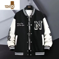 YANXU秋季卫衣棒球服开衫港风时尚流行男初中高中学生宽松休闲夹克外衣