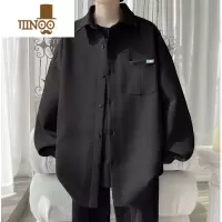 YANXU灯芯绒长袖衬衫式外套男款潮流牌港风感痞帅华夫格子衬衣