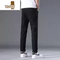 YANXU款牛仔裤男士宽松直筒长裤子男2023秋季潮流弹力修身休闲男裤
