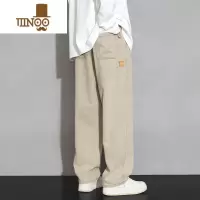 YANXU牛仔裤男士直筒宽松美式高街潮牌男生垂感工装阔腿休闲长裤子男款