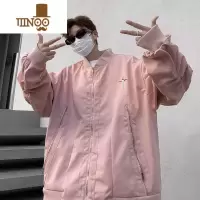 YANXU新款户外美式拉链飞行员夹克情侣宽松棒球服工装外套男潮休闲