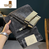 YANXU2023厚款个性高端轻奢新塘潮牌牛仔裤男士宽松直筒潮流裤子