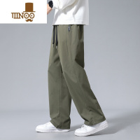 YANXU工装裤子男士2023新款潮牌宽松直筒休闲裤男生阔腿运动长裤