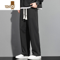 YANXU冰丝裤子男款夏季休闲长裤薄款百搭阔腿直筒西裤男士夏天运动裤潮