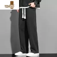 YANXU冰丝裤子男款夏季休闲长裤薄款百搭阔腿直筒西裤男士夏天运动裤潮