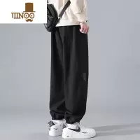 YANXU工装裤子男士夏季款宽松运动潮流牌休闲裤夏天男生九分束脚裤