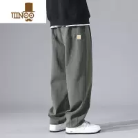 YANXU微胖男生裤子男直筒宽松百搭潮流显瘦学生穿搭胖子大码工装休闲裤