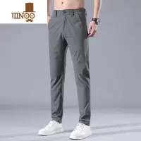 YANXU冰丝休闲裤男士夏季薄款速干凉感运动长裤子2023夏天宽松直筒西裤